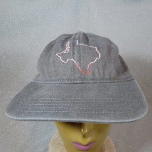 Texas Baseball Hat Pink Embroidered Adjustable Cap